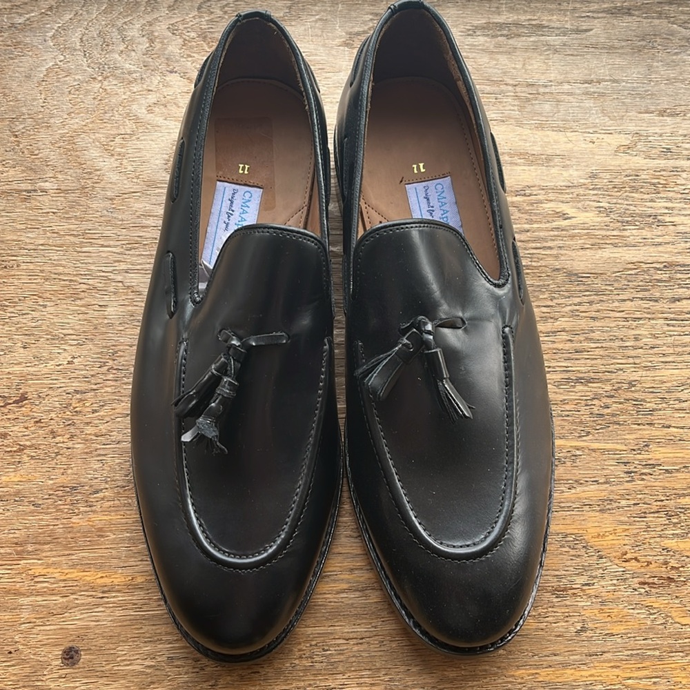 NEW mens boys teen all leather shoes loafers Size 11 - Picture 2 of 6